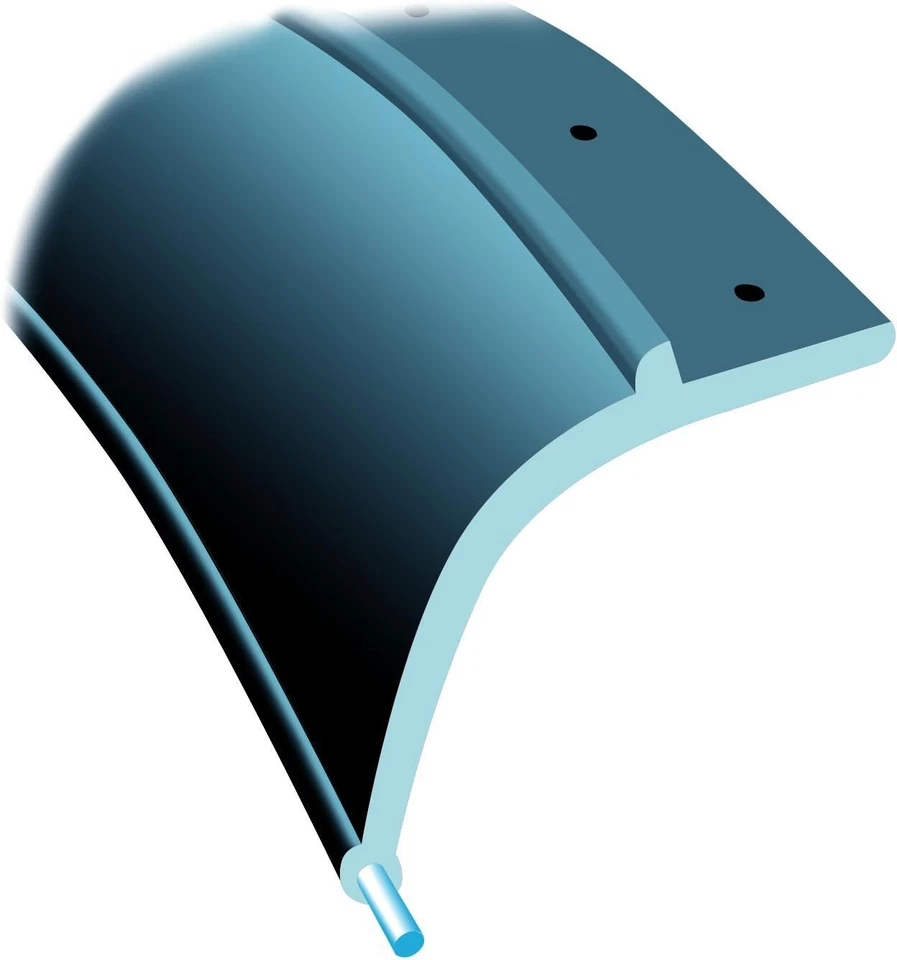 Pacer 52-188 Flexy Flares 2.5"x58" Fender Kit, Black Rubber, 2pc Foto 4 de 4