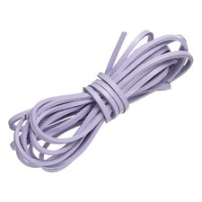 Flat Leather Cord 3.3 Yard 3mm Leather String Strips for DIY Crafts Purple