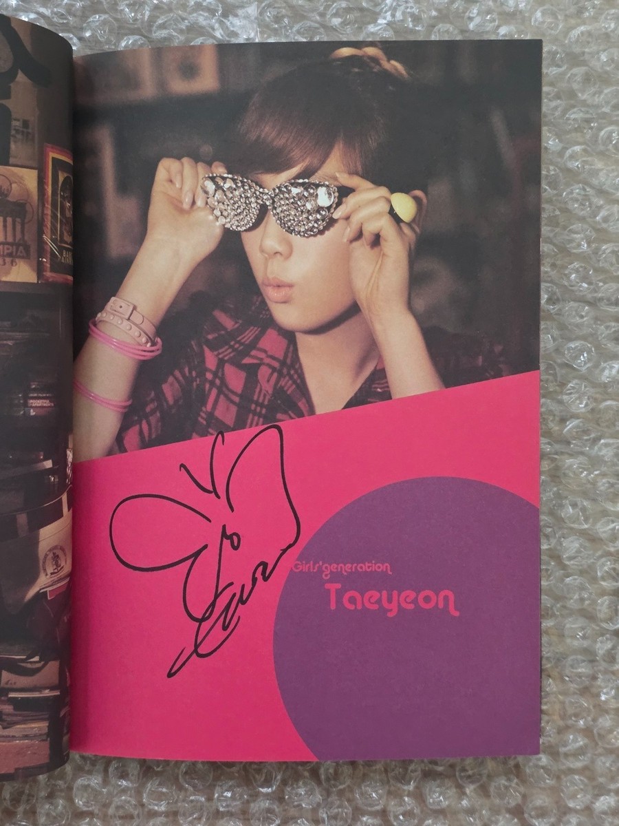 SNSD Oh Album Fan Event Autographed Hand Signed TAEYEON Photocard
