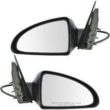 TRQ 2 Piece Power Mirrors Set for 2004-2008 Chevrolet Malibu LS LT Black
