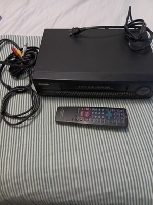 Sharp VC-A400 4-Head VCR Video Cassette Recorder/VHS Tape Player With Remote
