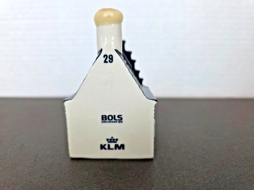 Vintage KLM BLUE Delft House #29 City Lumberyard 1966 - Empty