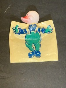 Vintage Easter duck hand puppet
