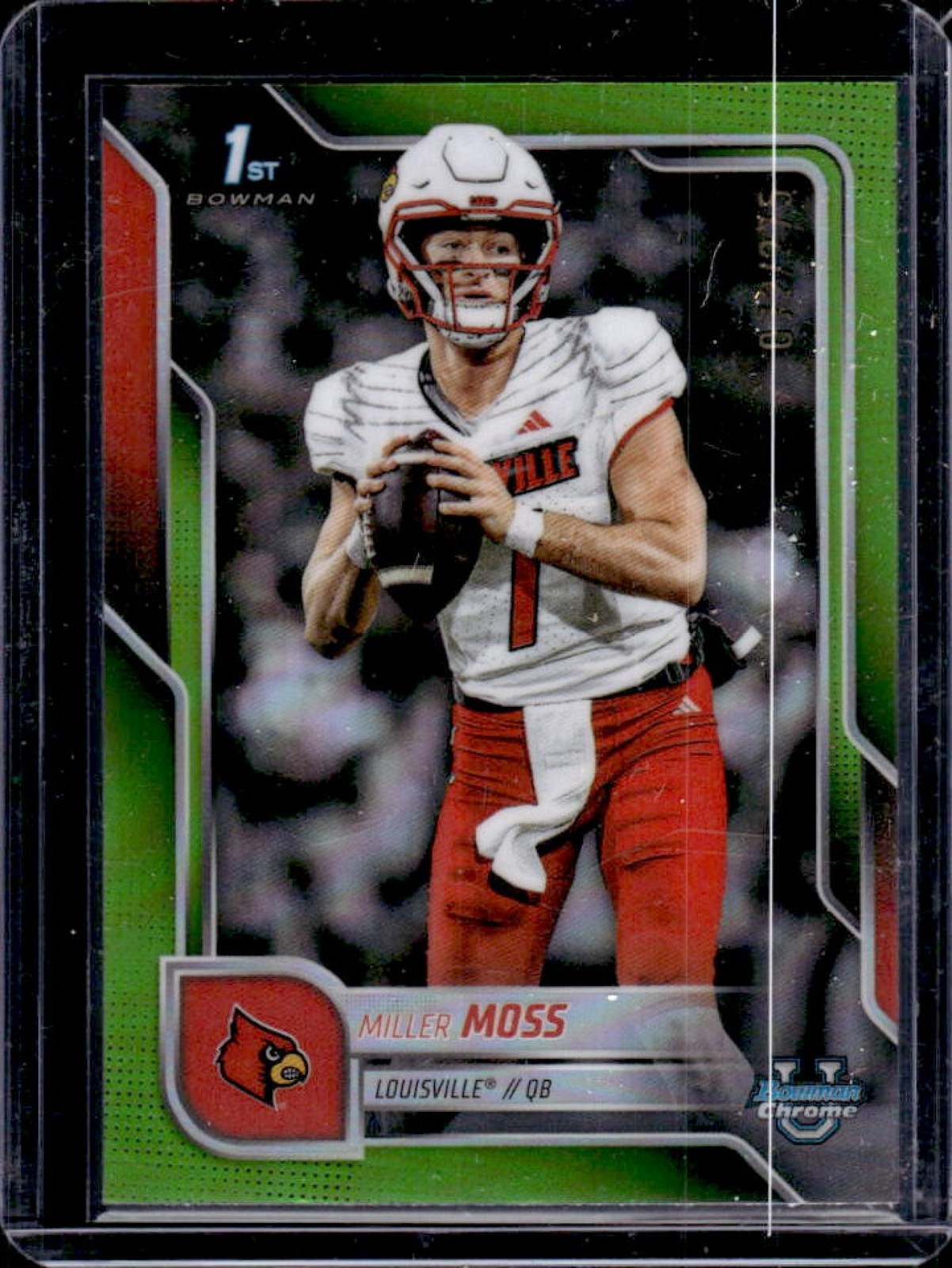 2025 Bowman Chrome U Miller Moss Lime Green Refractor 1st #72/275