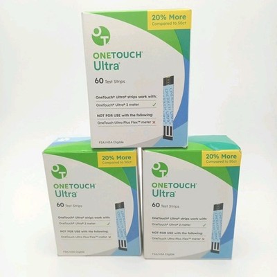 180 One Touch Ultra~60 x 3 Test Strips NEW EXP : 2927-01-31+ SHIPS~FAST    §}~