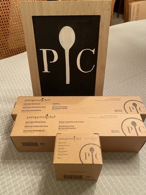 Pampered Chef Lot: Kitchen Brush/Bottle Brush/Utensil Scrubber. All New In Boxes