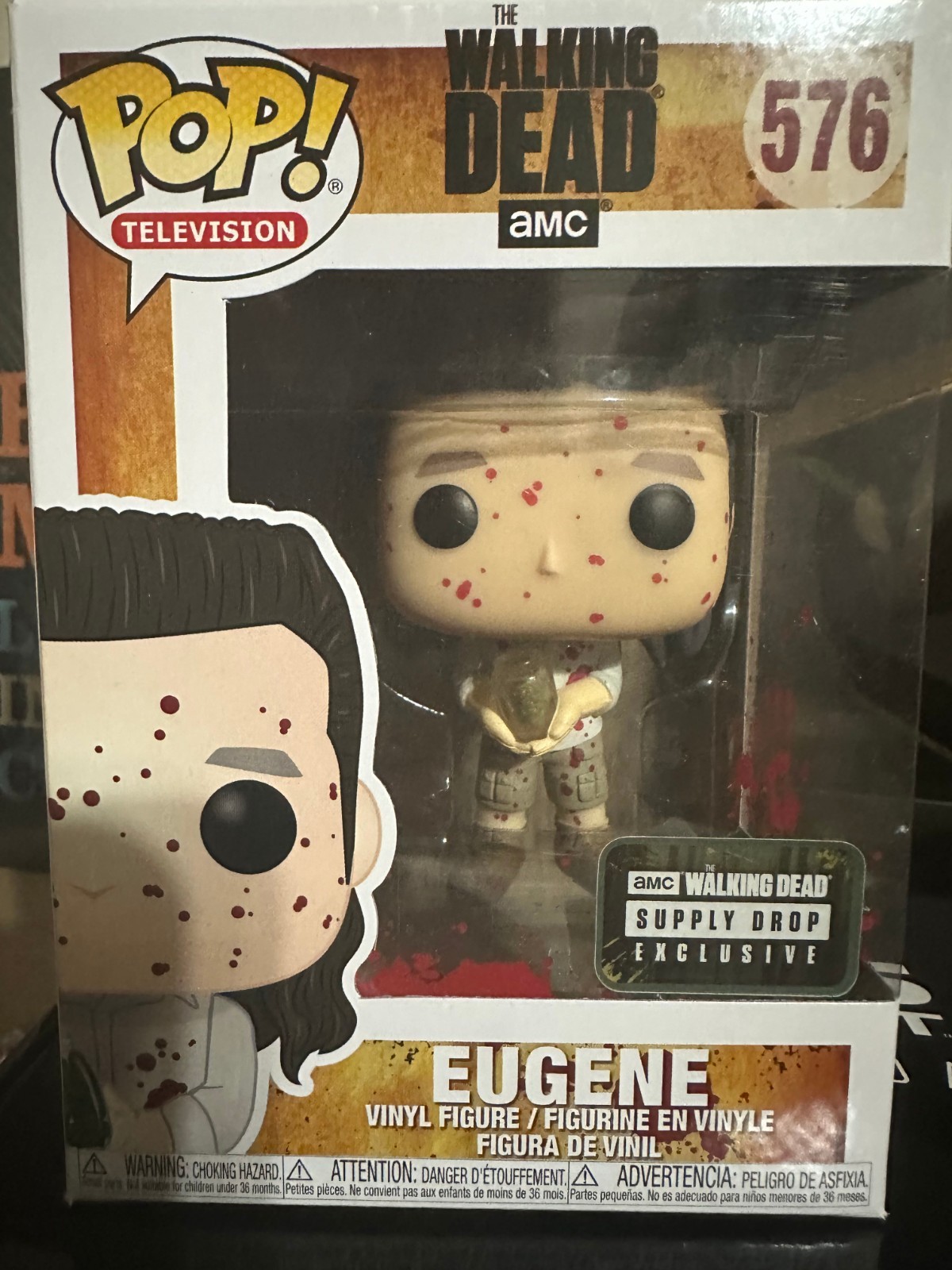 G8 Funko Pop Walking Dead Eugene Supply Drop Exclusive Vinyl Figure 576