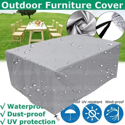 TANBURO‌ Abdeckplane für Gartenmöbel Abdeckhaube Schutzhülle Abdeckung Wetterfest möbel