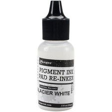 0.5 oz. Glacier White Pigment Ink Reinker Bottle for Stamping Embossing