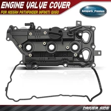 Driver Left Engine Valve Cover with Gasket for Nissan Pathfinder INFINITI QX60