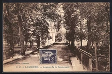 CPA Lasseube, Avenue de la Promenade 1938 