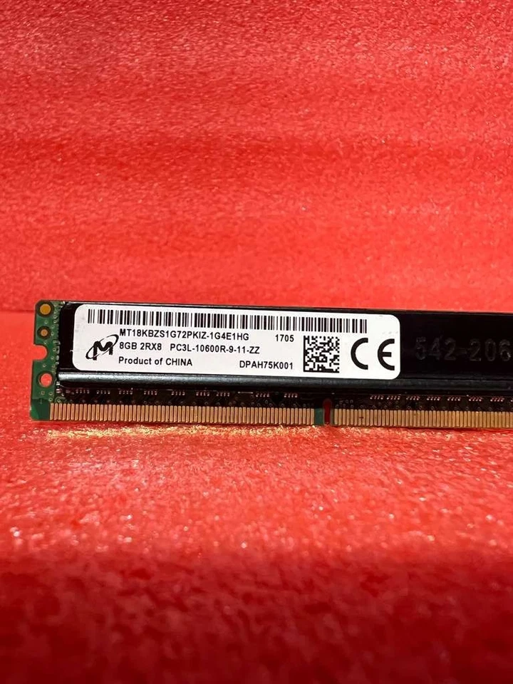 Micron 8GB PC3-10600 DDR3-1333MHz ECC MT18KBZS1G72PKIZ-1G4E1HG SO-DIMM - Image 2 of 2