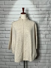 Loft Speckled Cream Poncho Style Sweater Size XS