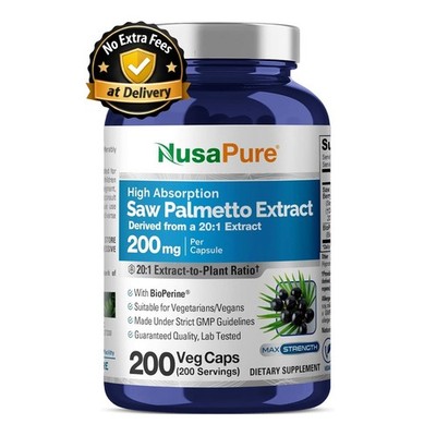 Serenoa repens / Saw Palmetto Berry 200mg | 200 Capsules | 6+ Month Supply