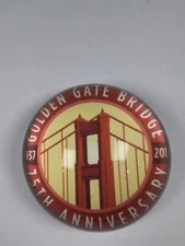 Golden Gate Bridge 75th Anniversary 1937-2012 San Francisco. 3.25"