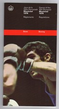 Orig.PRG / Rules / Regulations    Olympic Games MONTREAL 1976 - BOXING  !!  RARE