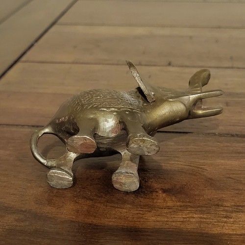 Elephant, BRASS, MADE IN INDIA , Vintage - Picture 5 of 6
