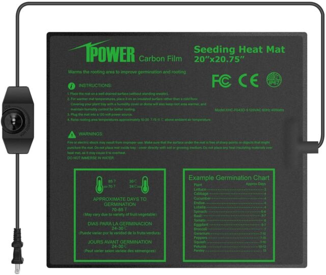 Durable Waterproof Seedling Heat Mat Warm Hydroponic Heating Pad Multi-size