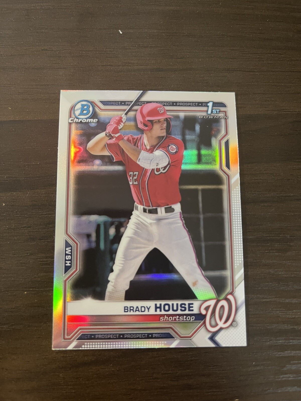 2021 Bowman Chrome Brady House 1st Bowman Chrome Refractor #BDC-186 Nationals
