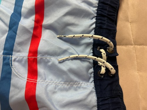 Gap Kids Boys Multicolor Striped Drawstring Mesh Lined Swim Trunks Size XXL - Picture 2 of 8