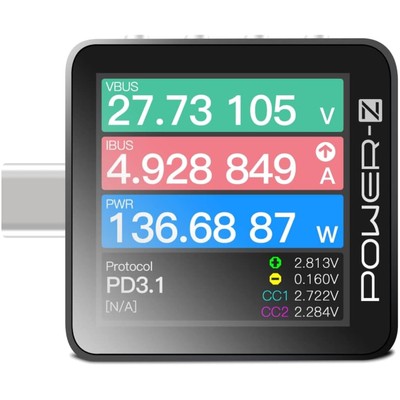 Power Z Tragbarer USB C Schnellladetester PD3.1 QC5.0 Digitaler Voltmeter Amp...