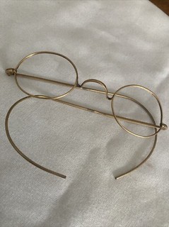 Antique Gold Coloured Wire Spectacles/glasses