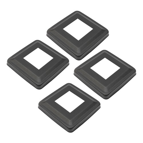 4pz Ringhiera per Cavi Post Deck Ringhiera 36"x2"x2" Palo Nero con Fori Preforati - Foto 17 di 19