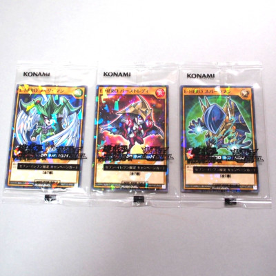 Yu-Gi-Oh 3Set E-HERO 711D-JP001 Seven-Eleven Unopened RUSH DUEL Japanese P188