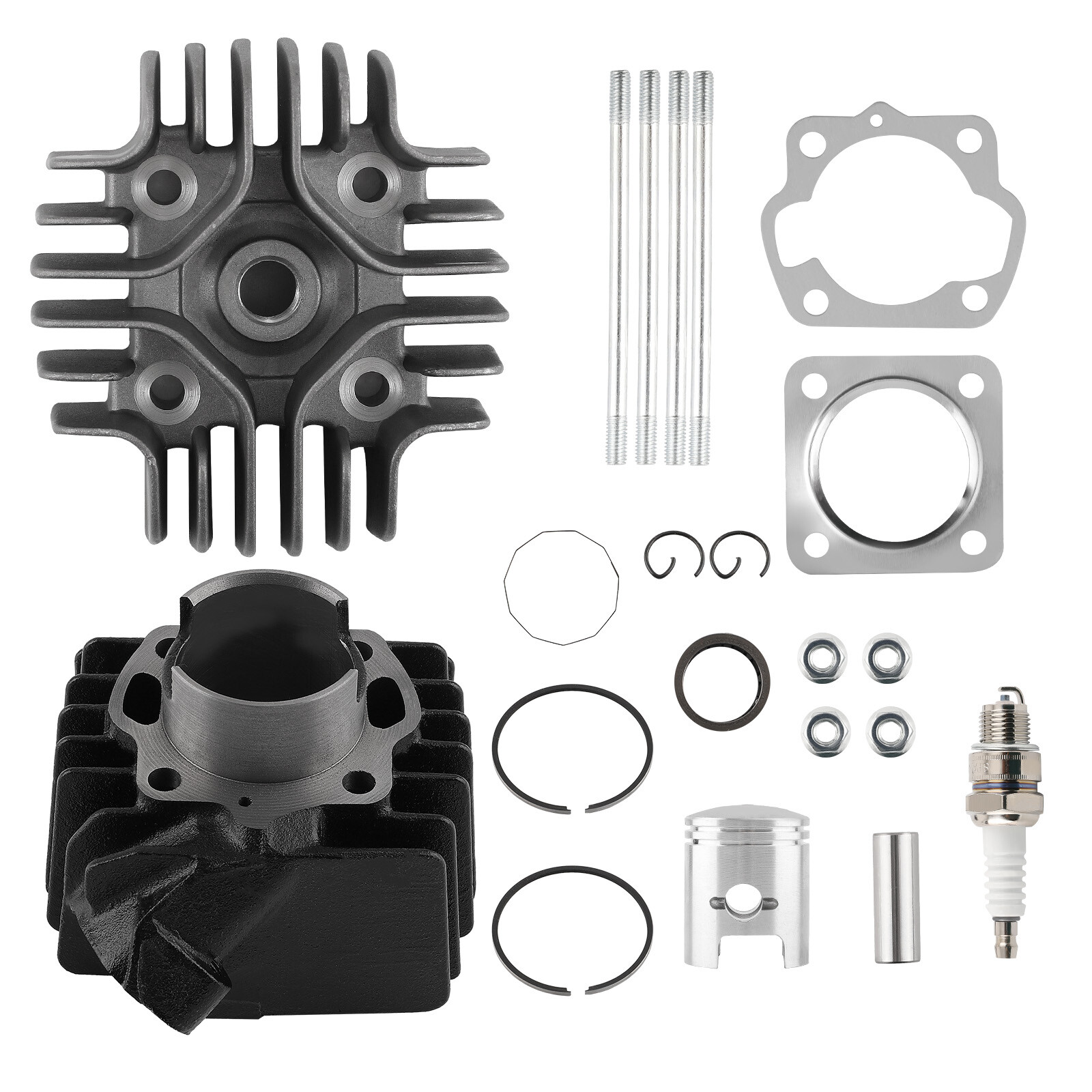 Cylinder Piston Barrel Head Gasket Barrel Kit for Suzuki LT50 JR50 84-1987