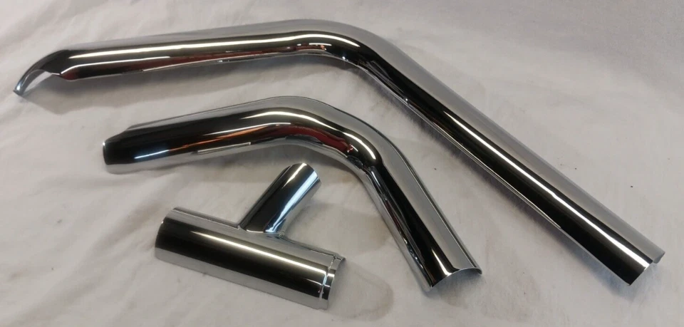 Harley Davidson 正品铬尖叫鹰 18 UP SOFTAIL EXHAUST SHIELD 套装 — 第 4/4 张图片