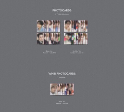 K-POP WHIB 1st Single Album [Cut-Out] UnColor Ver. CD+80p P.Book+P