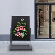 LED Message Board Restaurant Menu Sign Illuminated Neon Erasable with Remote