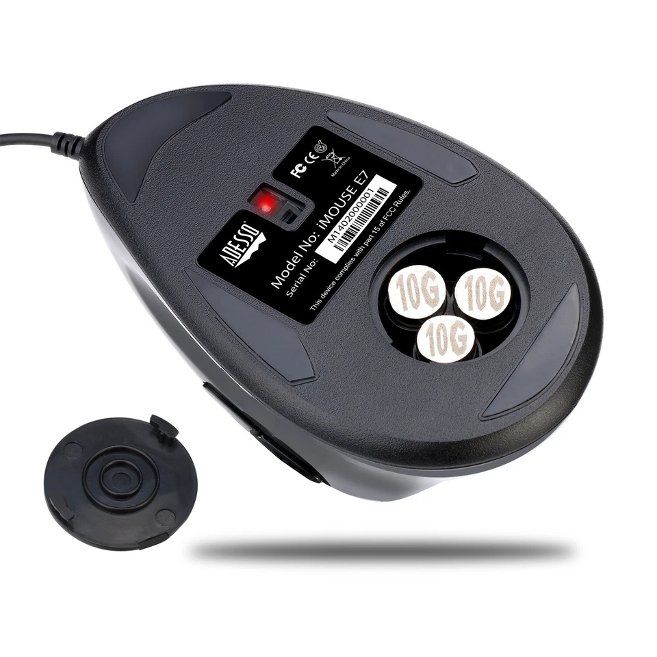 Adesso iMouse E7 Wired Optical Left-Handed Vertical Gaming Mouse - Image 3 of 4