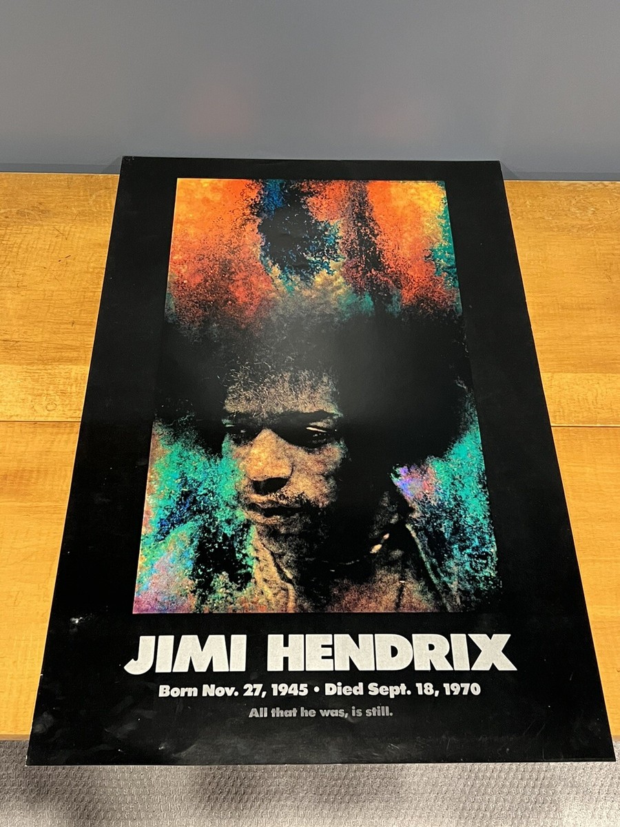 1970s vintage poster USA製 Jimi Hendrix Original 1970 Vintage Music Poster Memorial