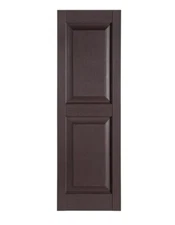Perfect Shutters Premier Raised Panel Exterior Decorative Shutter, 15" x 59",