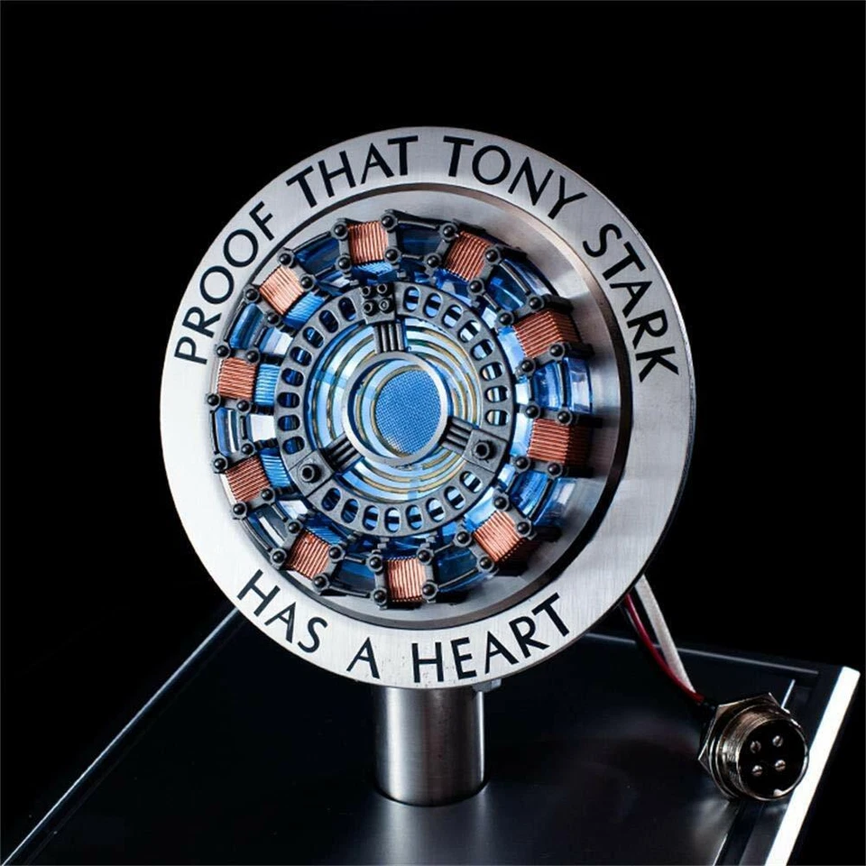 MK1 Iron Man 1:1 Arc Reactor Model Proof Tony Stark Has Heart LED Chest Light - Image 2 of 4