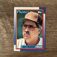 1990 Topps Jack McKeon #231 San Diego Padres Baseball Card MLB