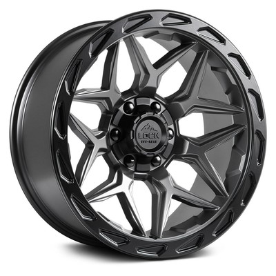 Lock Off-Road Matrix Wheel 22x10 (-18, 8x165.1, 125.2) Gray Single Rim