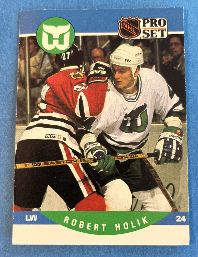 1990-91 Pro Set #609 Robert Holik ROOKIE Card Hartford Whalers NHL
