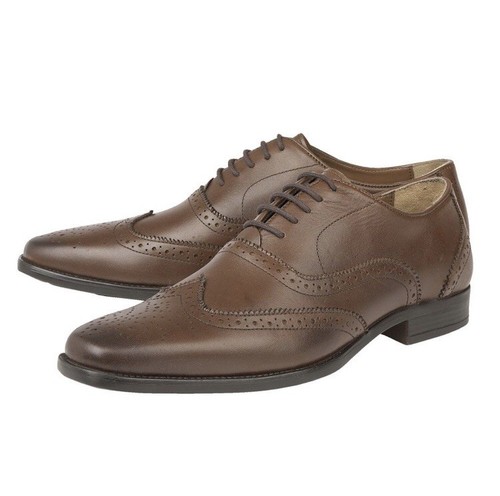 Mens Lotus Bishop Brown Leather Brogues 