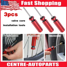 3PC Car Auto Screwdriver Valve Stem Core Remover Tire Tube Installer Repair Tool