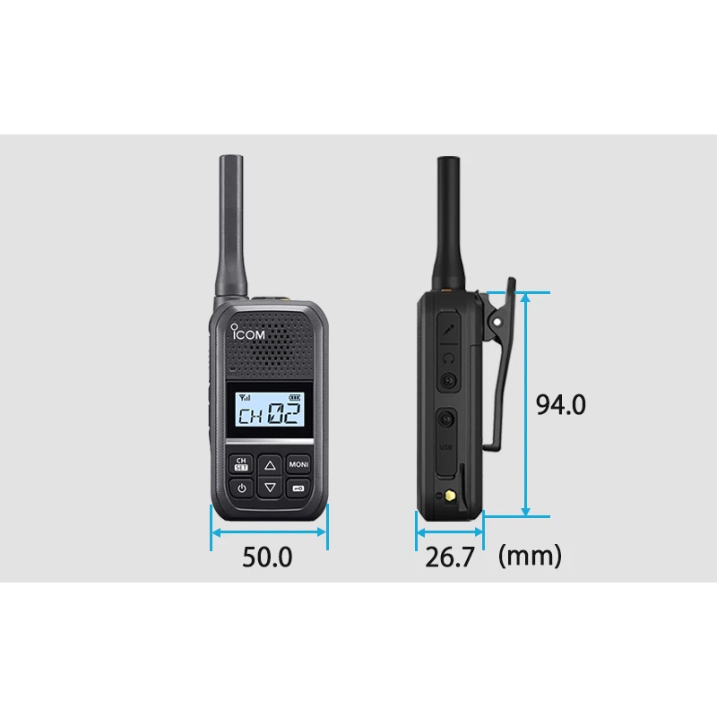 ICOM IC-U20SR RICETRASMETTITORE MINUATURIZZATO ANALOGICO PMR446 - 16 CANALI - Immagine 3 di 4