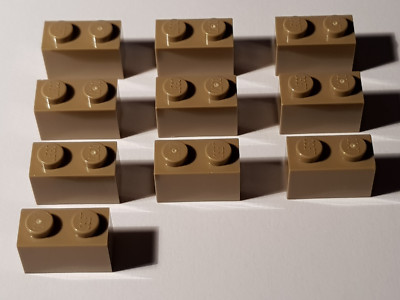 LEGO  10 x 3004 Basic Stein 1 x 2 dunkelbeige 4521914 (#GB) Dark Tan 