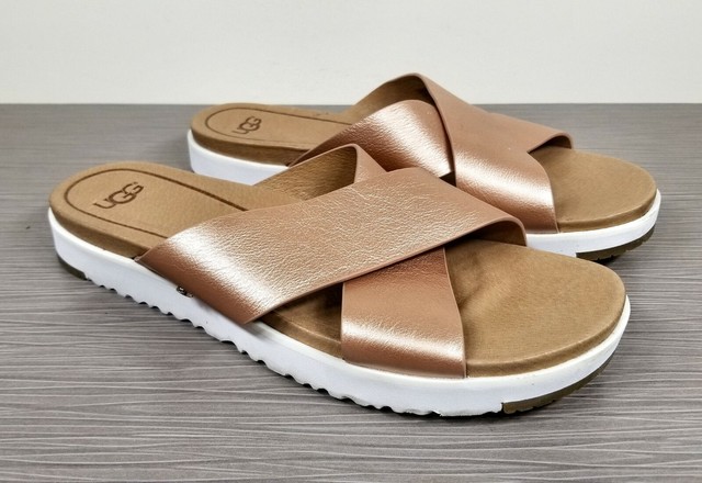 ugg kari sandals rose gold