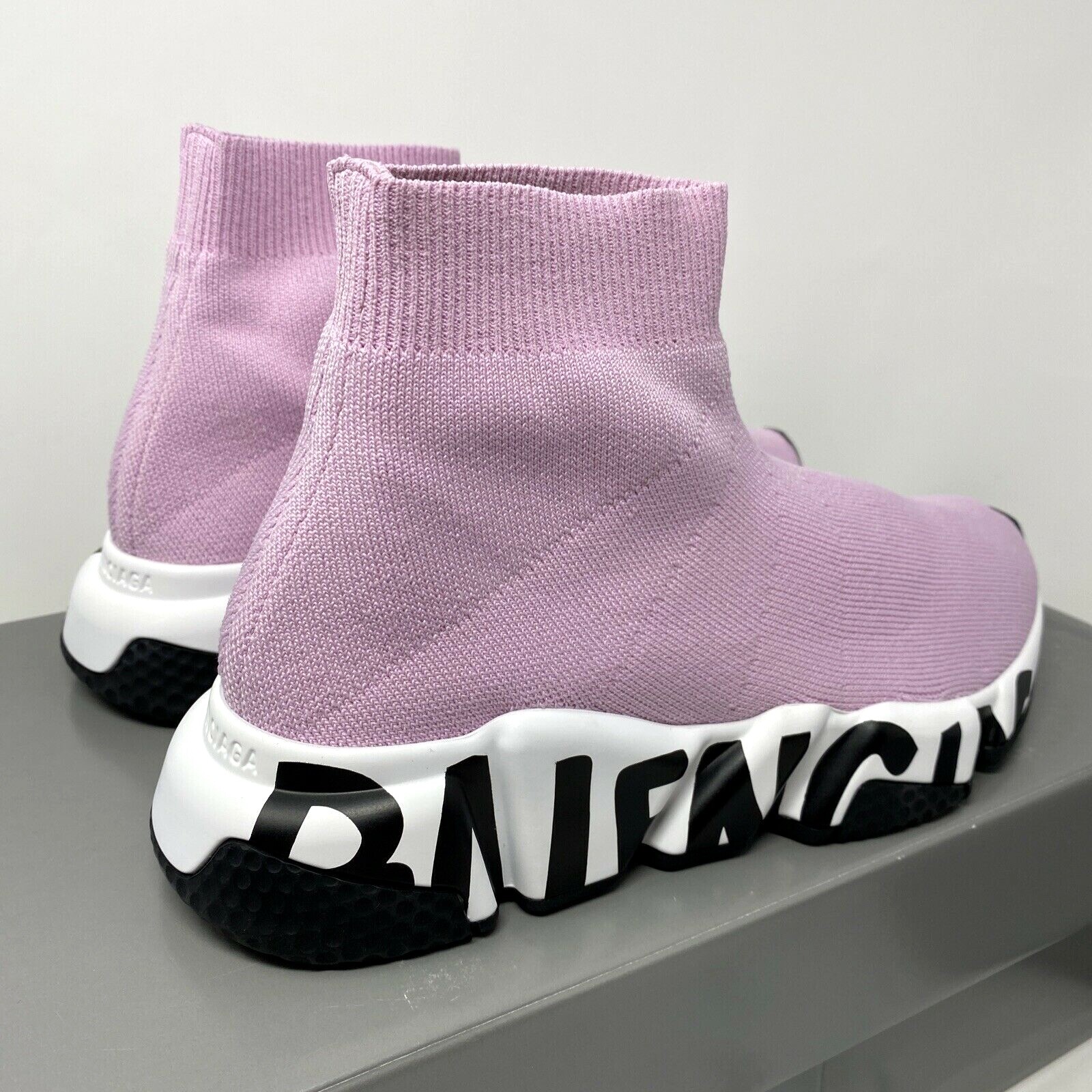 Balenciaga Graffiti Speed Women's Sneakers Size 35 EU/ 5 US Pink White Black image 8