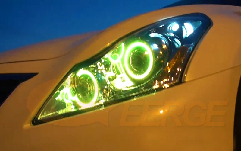 Para INFINITI G25 G35 G37 Q40 Multicolor RGB LED Ojos de Ángel Kit Bluetooth APP Foto 4 de 4