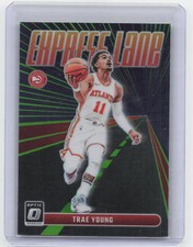2023-24 Donruss Optic #22 Trae Young Express Lane Lime Green #/149