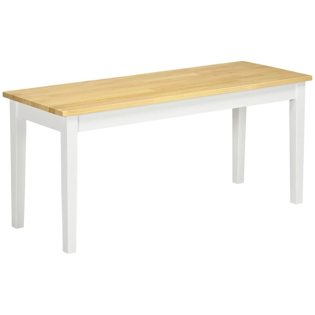 Natural wood bench indoor deals