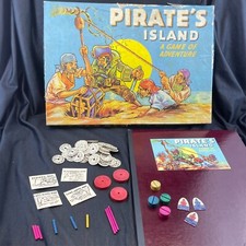 Pirates Island 1942 Board Game Mostly Complete AS IS RARE