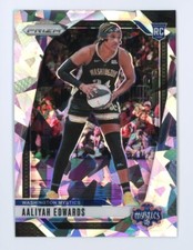 2024 WNBA Prizm Cracked Ice Aaliyah Edwards RC Rookie #70 Washington Mystics